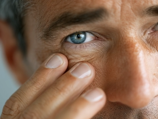 A man’s face makes an impression quickly.